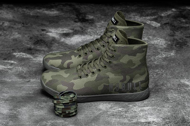 Nobull High-Top Forest Camo Men's Trainers Camo | USA G1491S
